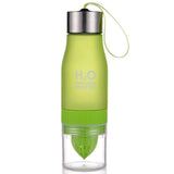 Xmas Gift 650ml Infuser Water Bottle plastic Fruit infusion Kids Drink Outdoor Sports bottle Juice lemon Portable Kettle