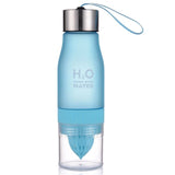 Xmas Gift 650ml Infuser Water Bottle plastic Fruit infusion Kids Drink Outdoor Sports bottle Juice lemon Portable Kettle