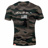 Fitness Bodybuilding Crossfit Slim Cotton Shirts Men Short Sleeve